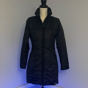 Merrell Black Quilted Lightweight Puffer Coat, S/P
